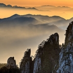Montañas Amarillas de Huangshan en China
